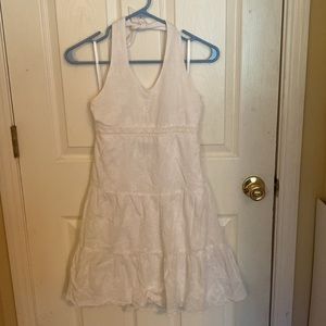 White Backless Dress